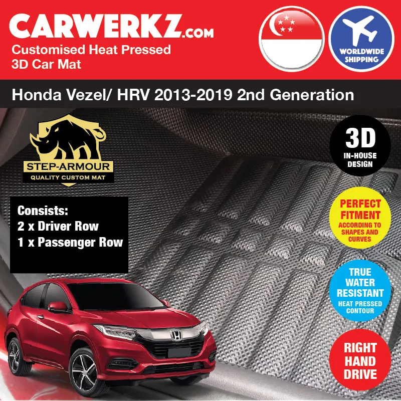 STEP ARMOUR Honda Vezel HRV 2013-2020 2nd Generation (RU) Car Customised 3D Car Mat