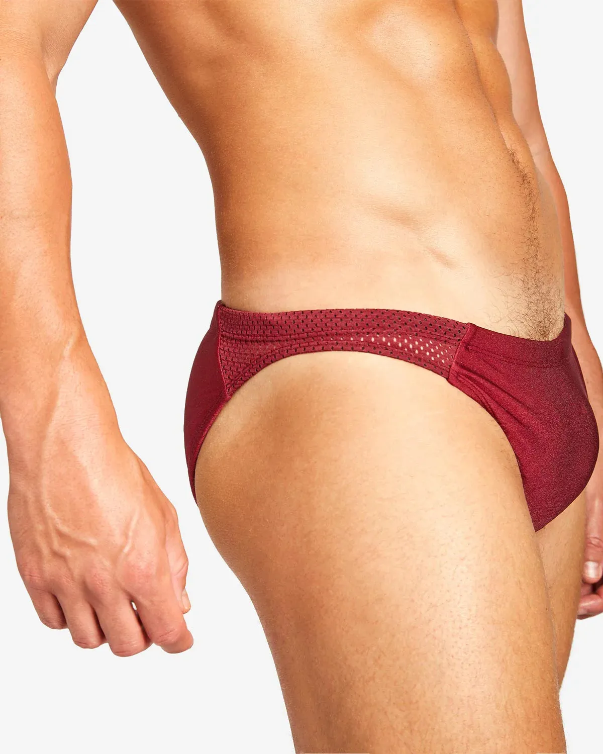 Teamm8 Bass mesh swim brief red