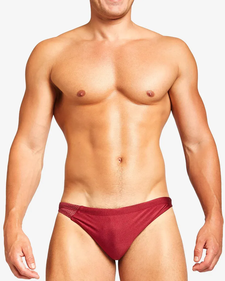 Teamm8 Bass mesh swim brief red