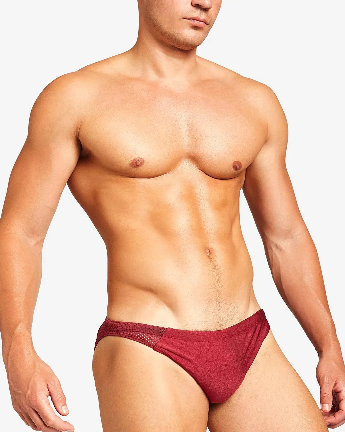 Teamm8 Bass mesh swim brief red