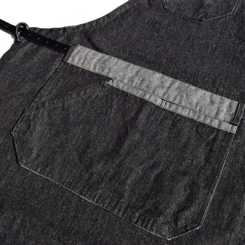 The Lincoln Black Denim Apron