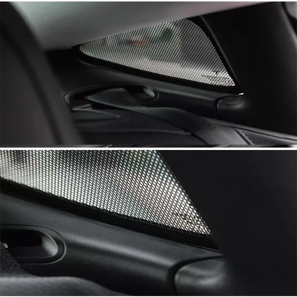 Triangular Window Shades for Tesla Model Y